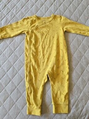 Pehr Infant Hatchlings Duck Romper Organic Cotton Size 12-18 months
